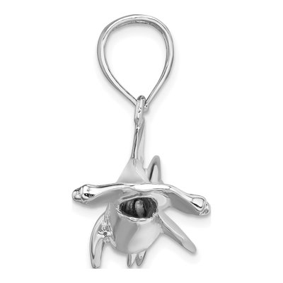 Sterling Silver 3D Hammerhead Shark Pendant – view 3