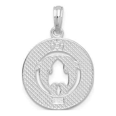 Sterling Silver Virginia Beach Dolphins Pendant – view 4