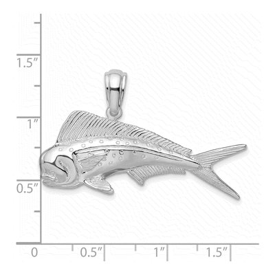 Sterling Silver Mahi-Mahi Fish Pendant – view 5
