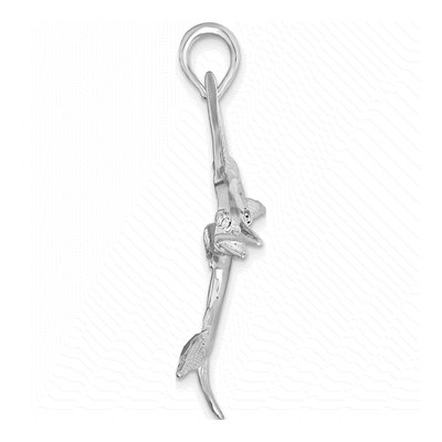 Sterling Silver Marlin Pendant – view 3