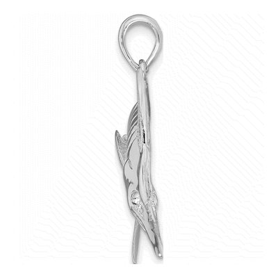 Sterling Silver Blue Marlin Pendant – view 3