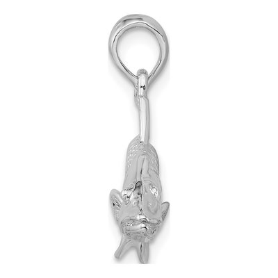 Sterling Silver 3D Snook Fish Pendant – view 3