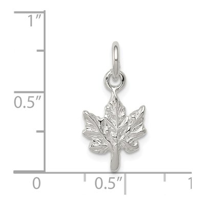 Sterling Silver Maple Leaf Pendant – view 4