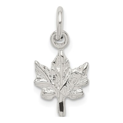Sterling Silver Maple Leaf Pendant – view 5