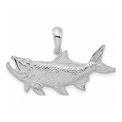 Sterling Silver Tarpon Fish Pendant