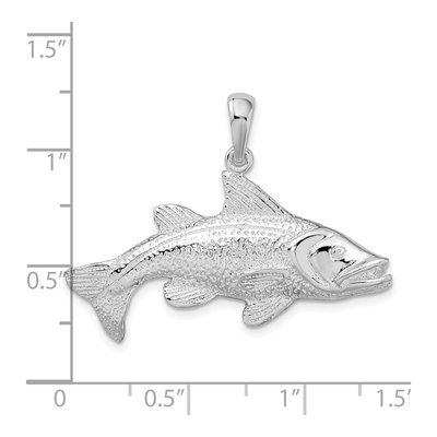 Sterling Silver Red Fish Pendant – view 5
