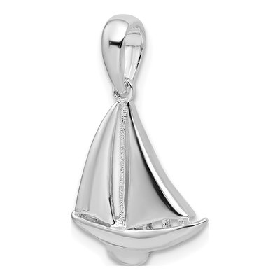 Sterling Silver Sailboat Pendant – view 5