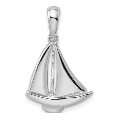Sterling Silver Sailboat Pendant