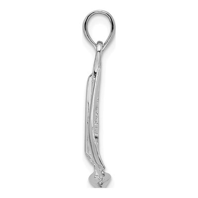 Sterling Silver 3D Sailboat Pendant – view 3