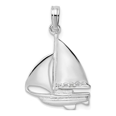 Sterling Silver Sailboat Pendant
