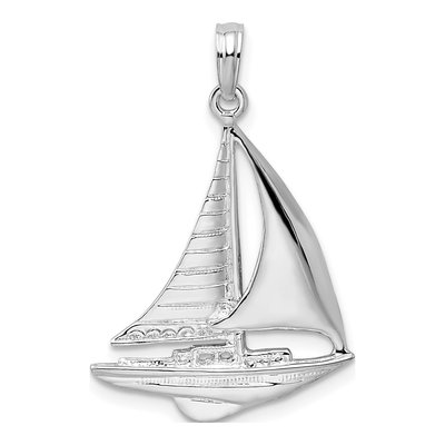 Sterling Silver Sailboat Pendant