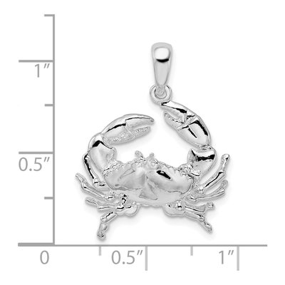Sterling Silver Crab Pendant – view 5