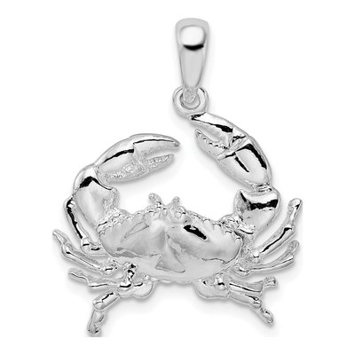 Sterling Silver Crab Pendant