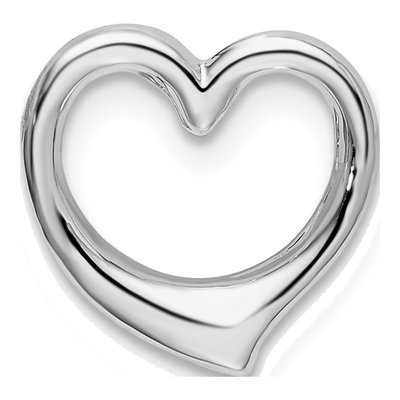 Sterling Silver Heart Slide Pendant