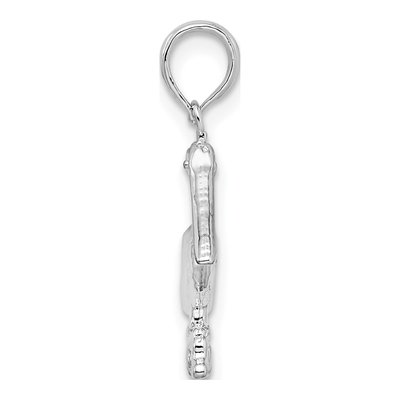 Sterling Silver 3D Pelican Pendant – view 3