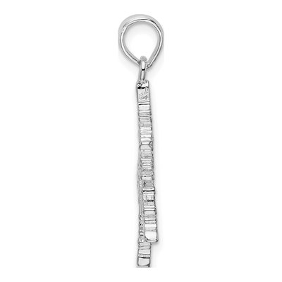 Sterling Silver Snowflake Pendant – view 3