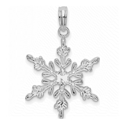 Sterling Silver Snowflake Pendant – view 5