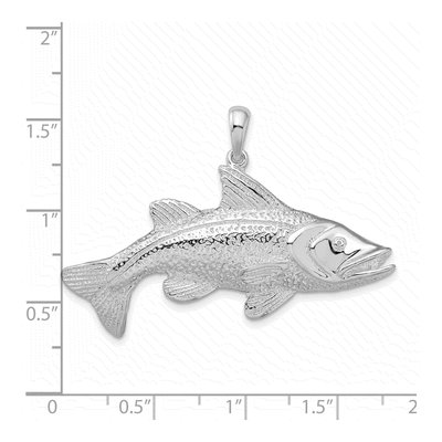 Sterling Silver Red Fish Pendant – view 4