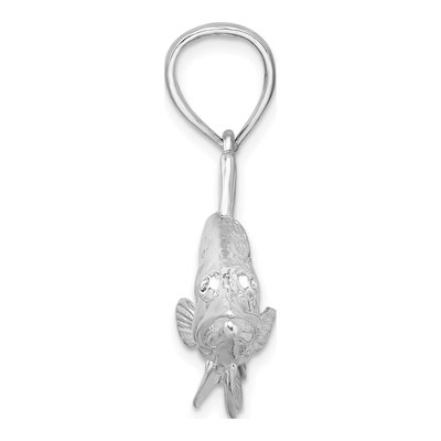Sterling Silver 3D Snook Fish Pendant – view 3