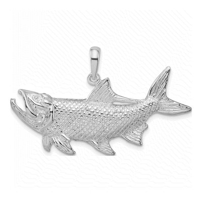 Sterling Silver Tarpon Fish Pendant
