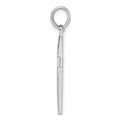Sterling Silver Beveled Latin Cross Pendant – view 3