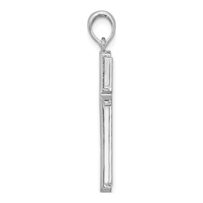Sterling Silver Cross Frame Pendant – view 3