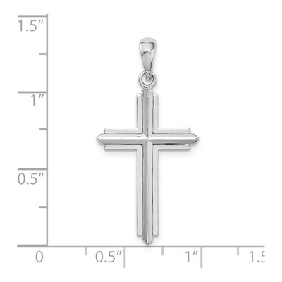 Sterling Silver Cross Frame Pendant – view 4