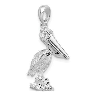 Sterling Silver 3D Pelican Pendant – view 6