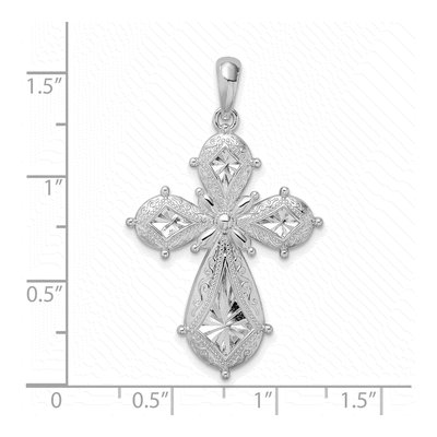 Sterling Silver Filigree Cross Pendant – view 4