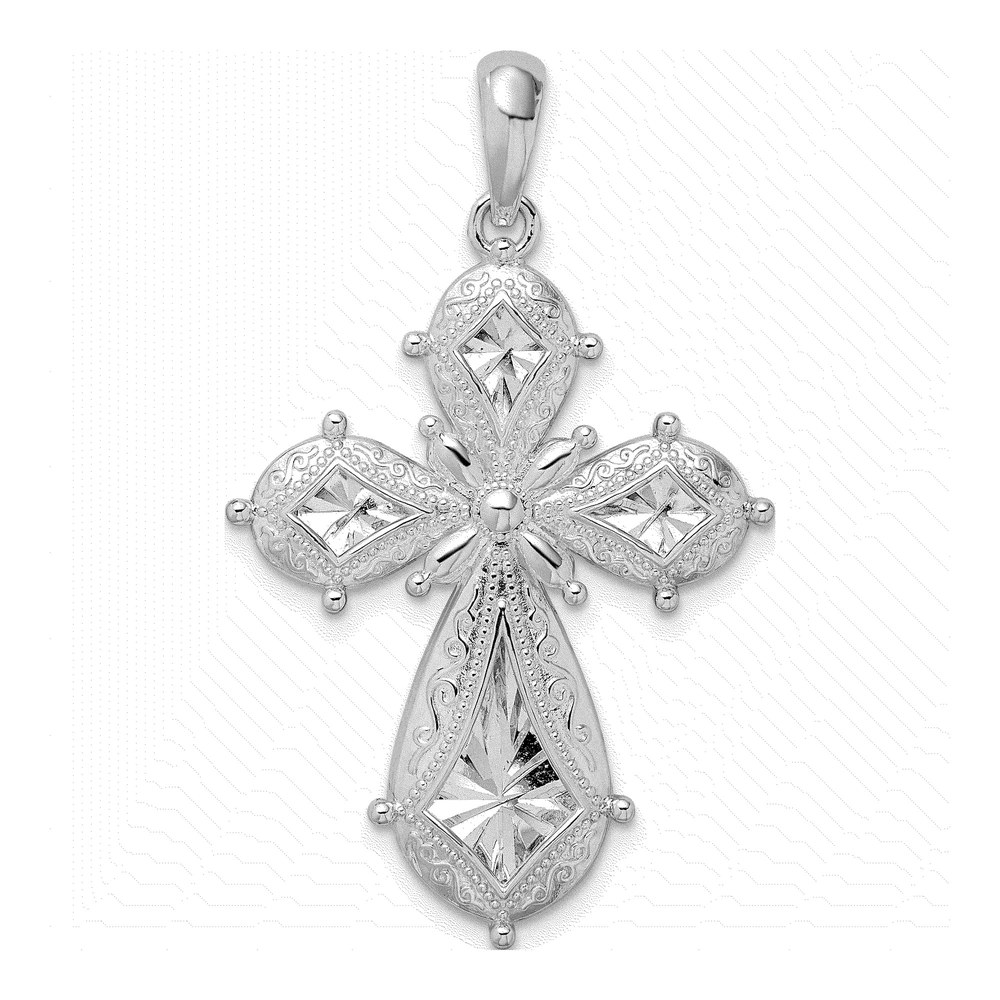 Sterling Silver Filigree Cross Pendant
