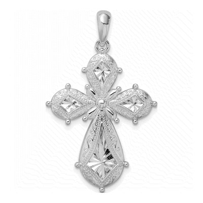 Sterling Silver Filigree Cross Pendant