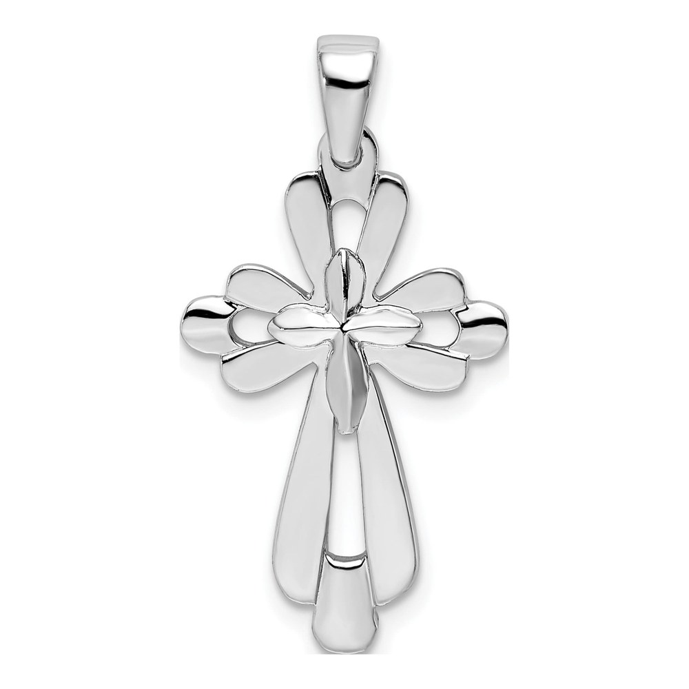 Sterling Silver Cut-Out Cross Pendant