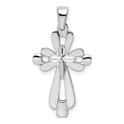 Sterling Silver Cut-Out Cross Pendant