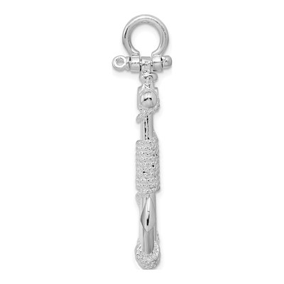 Sterling Silver Anchor Pendant – view 3