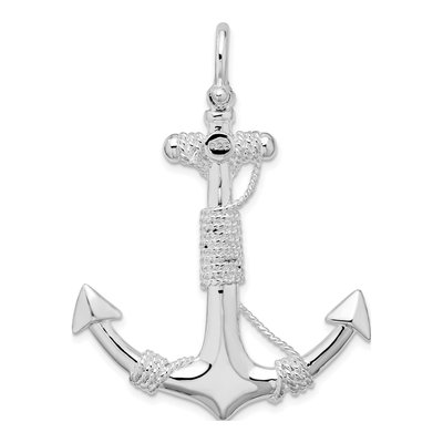 Sterling Silver Anchor Pendant – view 5