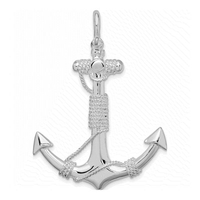 Sterling Silver Anchor Pendant