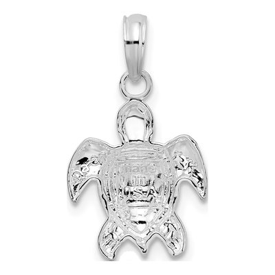 Sterling Silver Sea Turtle Pendant – view 5