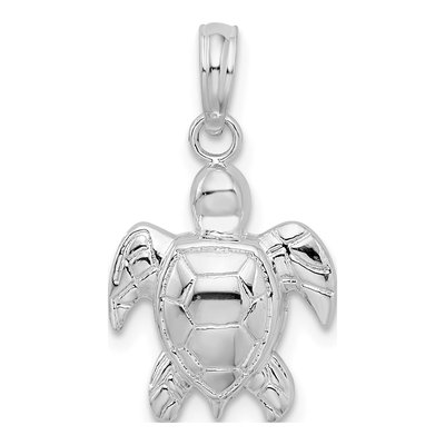 Sterling Silver Sea Turtle Pendant