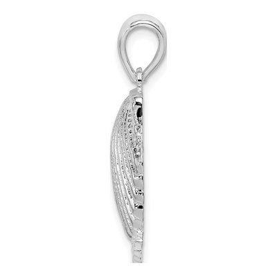 Sterling Silver Scallop Shell Pendant – view 3