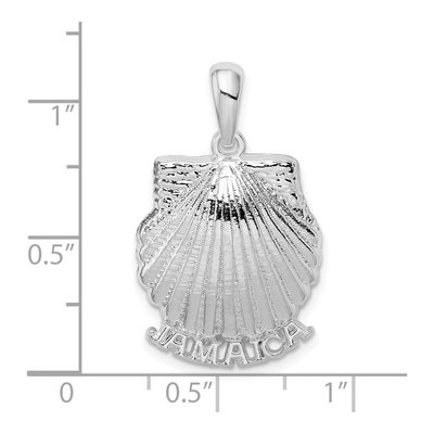 Sterling Silver Scallop Shell Pendant – view 4