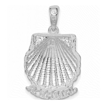 Sterling Silver Scallop Shell Pendant – view 5
