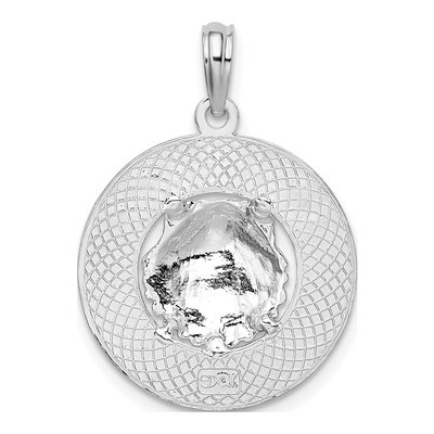 Sterling Silver Jamaica Shell Circle Pendant – view 5