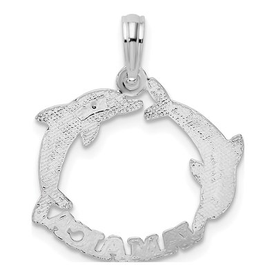 Sterling Silver Jamaica Dolphins Pendant – view 5