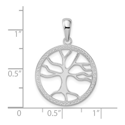 Sterling Silver Cut-Out Tree of Life Pendant – view 4