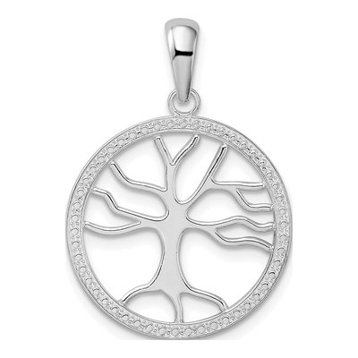 Sterling Silver Cut-Out Tree of Life Pendant