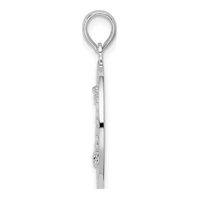 Sterling Silver Mystic Lighthouse Circle Pendant – view 3