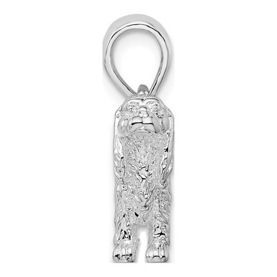 Sterling Silver 3D Cavalier King Charles Spaniel Pendant – view 3