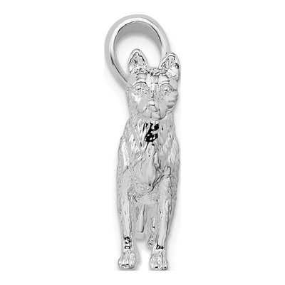 Sterling Silver German Shepherd Pendant – view 3