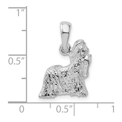 Sterling Silver Shih Tzu Dog Pendant – view 4