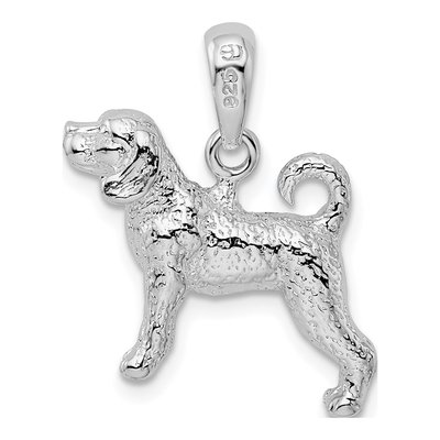 Sterling Silver 3D Beagle Pendant – view 5